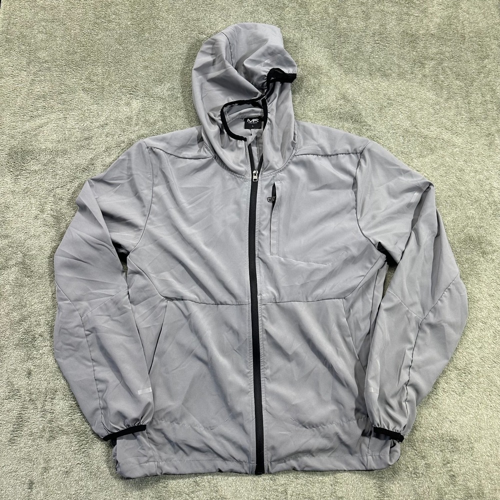 Mack Russo, Windbreaker Jacket, Mens large, reflective strips on‎ sleeves, NWOT